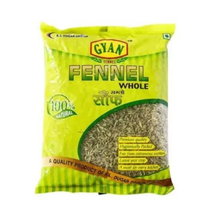 Gyan Fennel Whole (Sauff) 400Gm