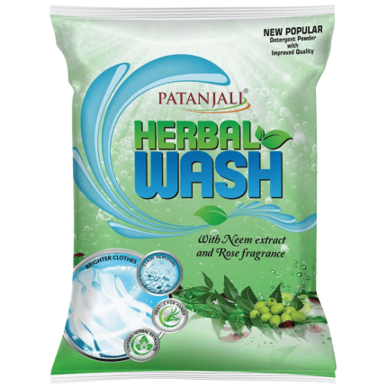 Patanjali Herbal Wash Detergent Powder 900gm MRP 100